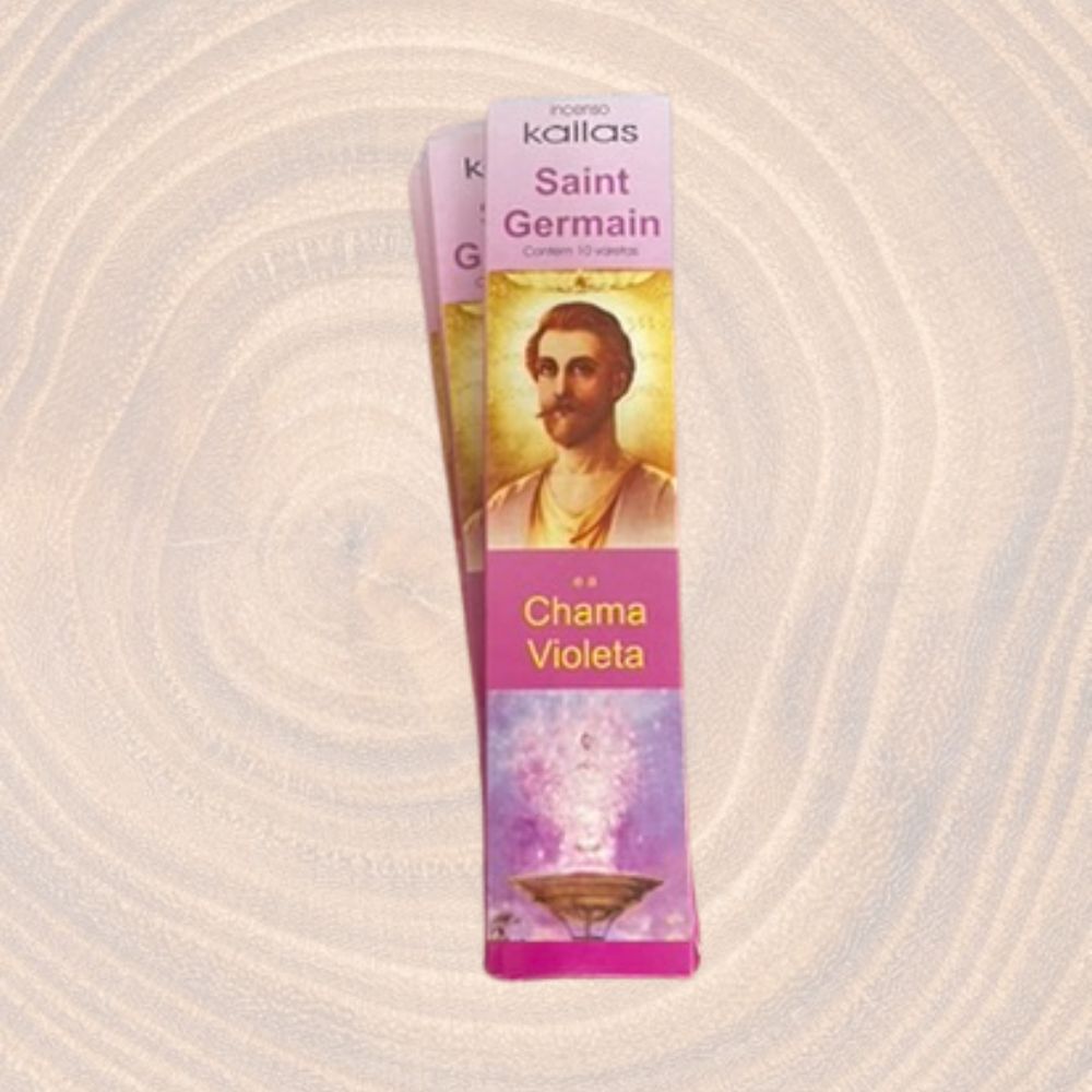 Incenso Saint Germain Chama Violeta - Transmutação de Energias Negativas